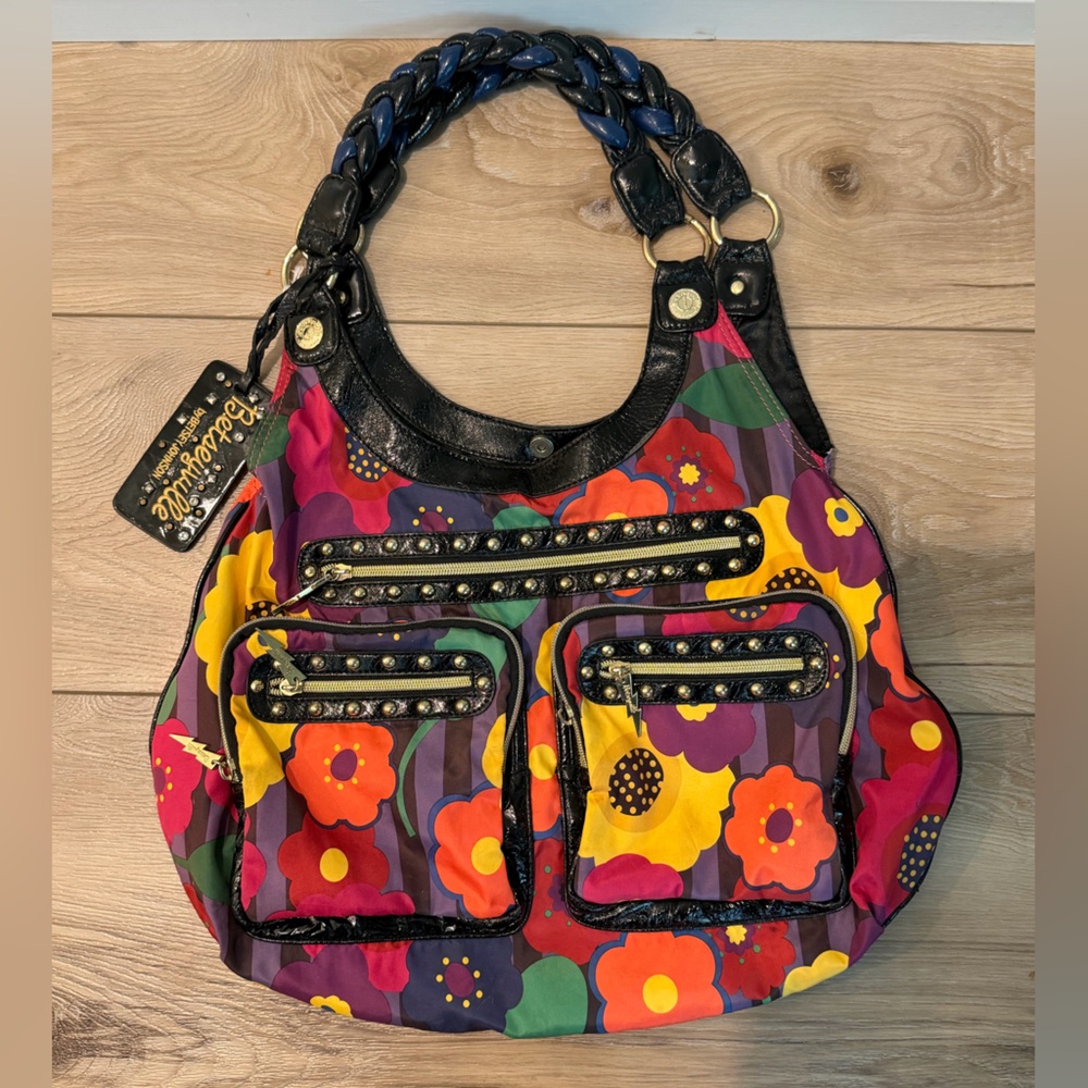 NWOT - Betseyville by Betsey Johnson Flower Power Purple Tote - Multicolor